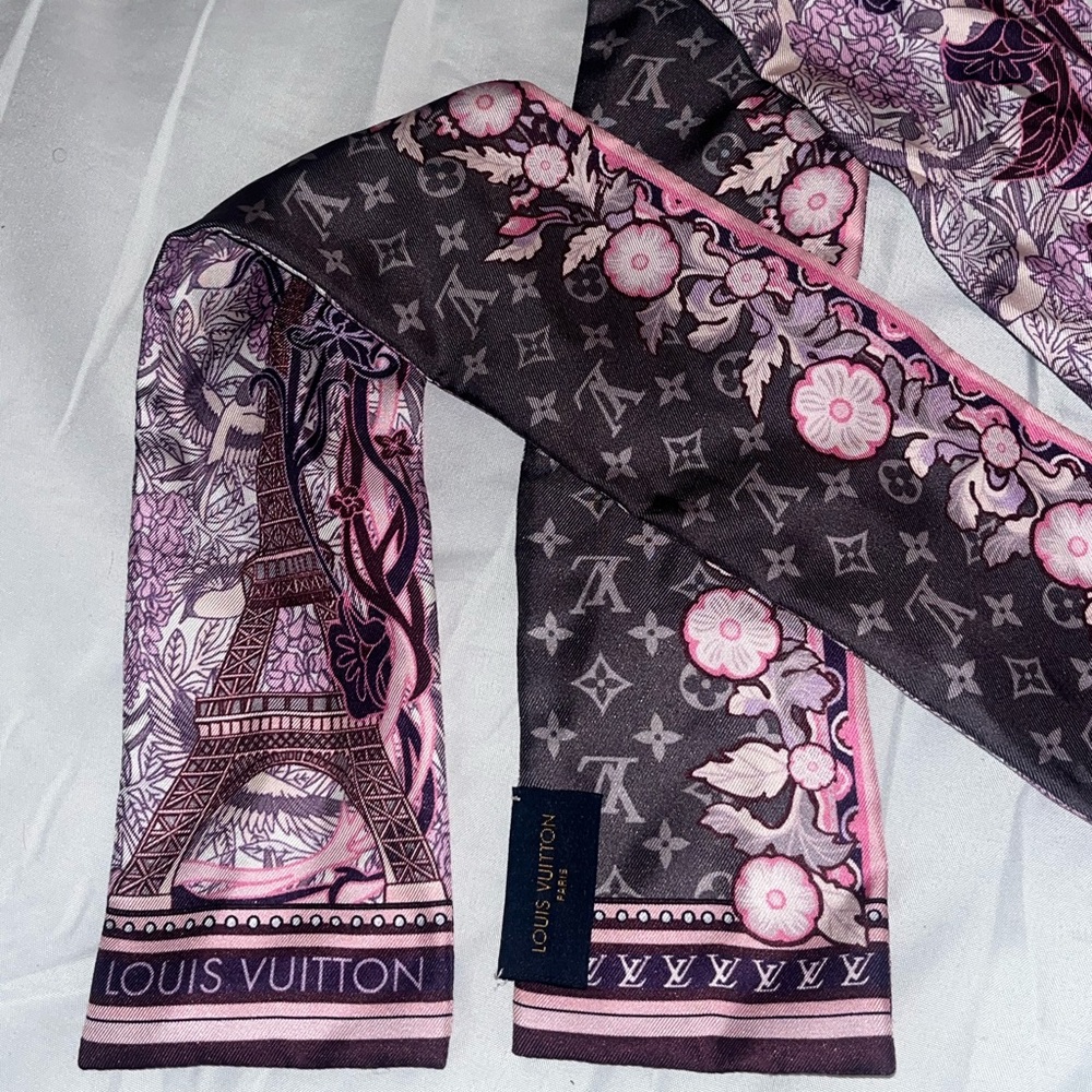 Authentic Louis Vuitton Silk Bandeau Scarf